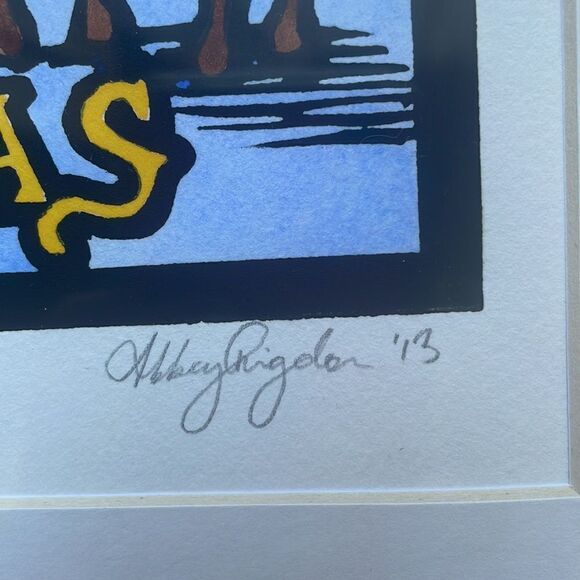 New in packaging “Merry Christmas” print with the three wise men & mat - Picture 6 of 8